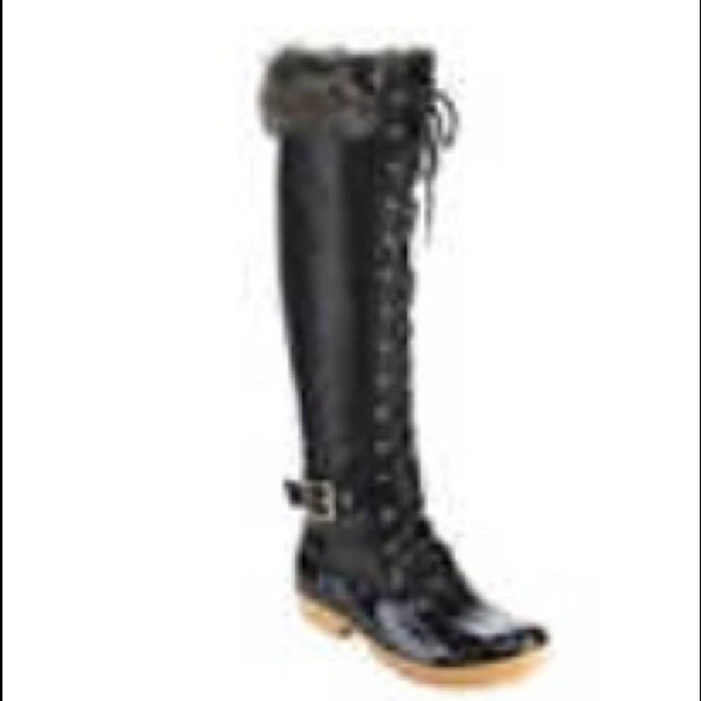 Brand new  faux leather duckie style boot